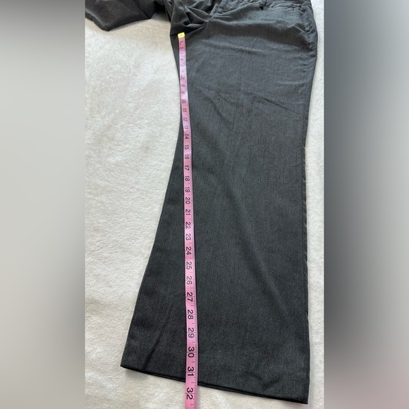 Coldwater Creek Curvy Fit Charcoal Gray Dress Straight-Leg Office Pant - Picture 8 of 13
